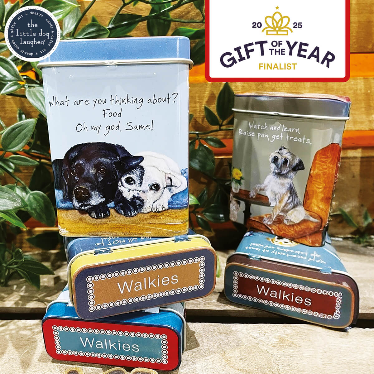 The Little Dog Laughed Treat Tin LABRADOR STAFFIE