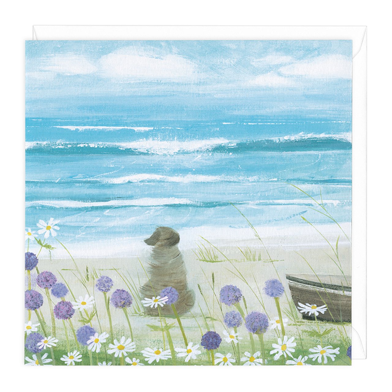 Whistlefish card BREEZEY BEACH DOG