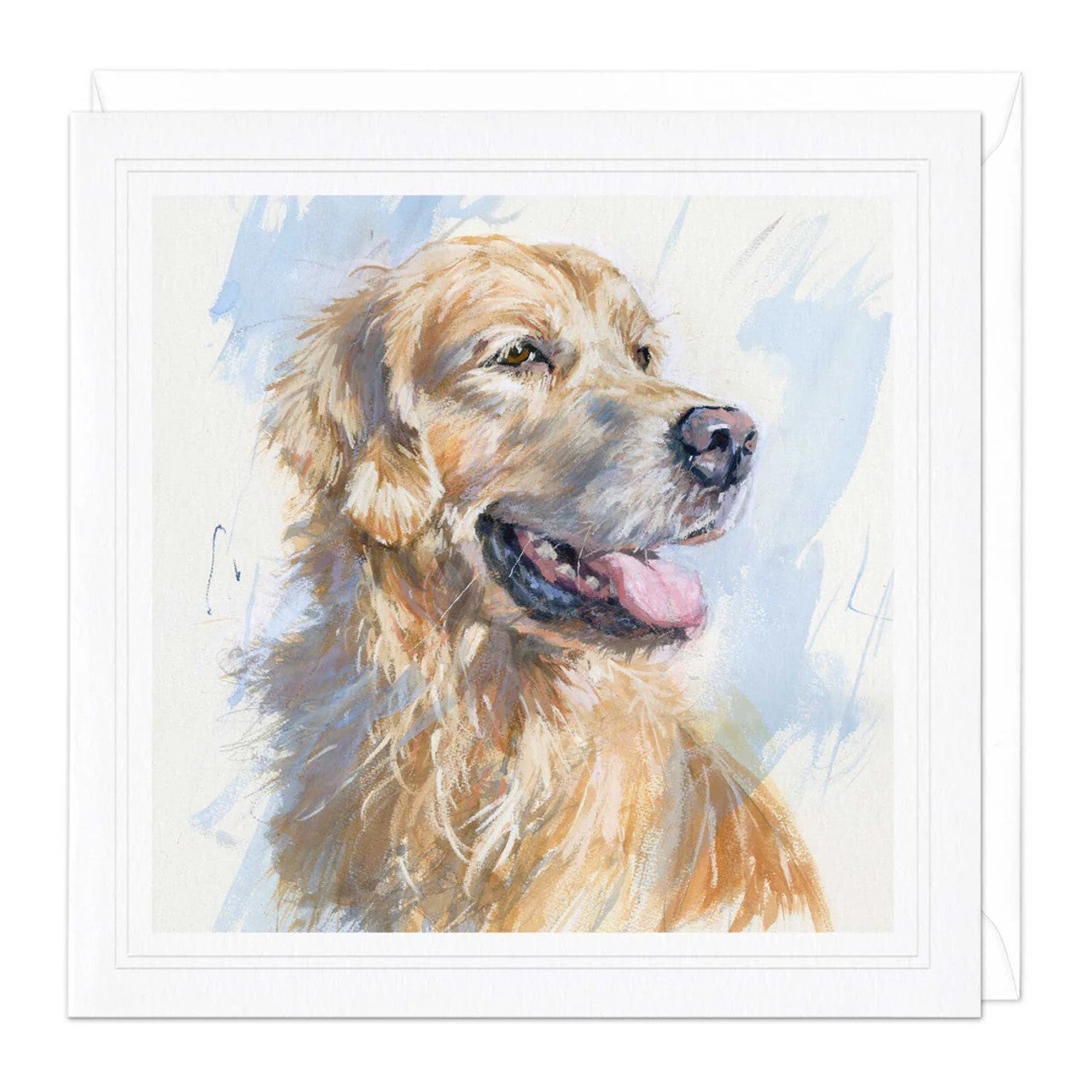 Whistlefish card GOLDEN RETRIEVER close