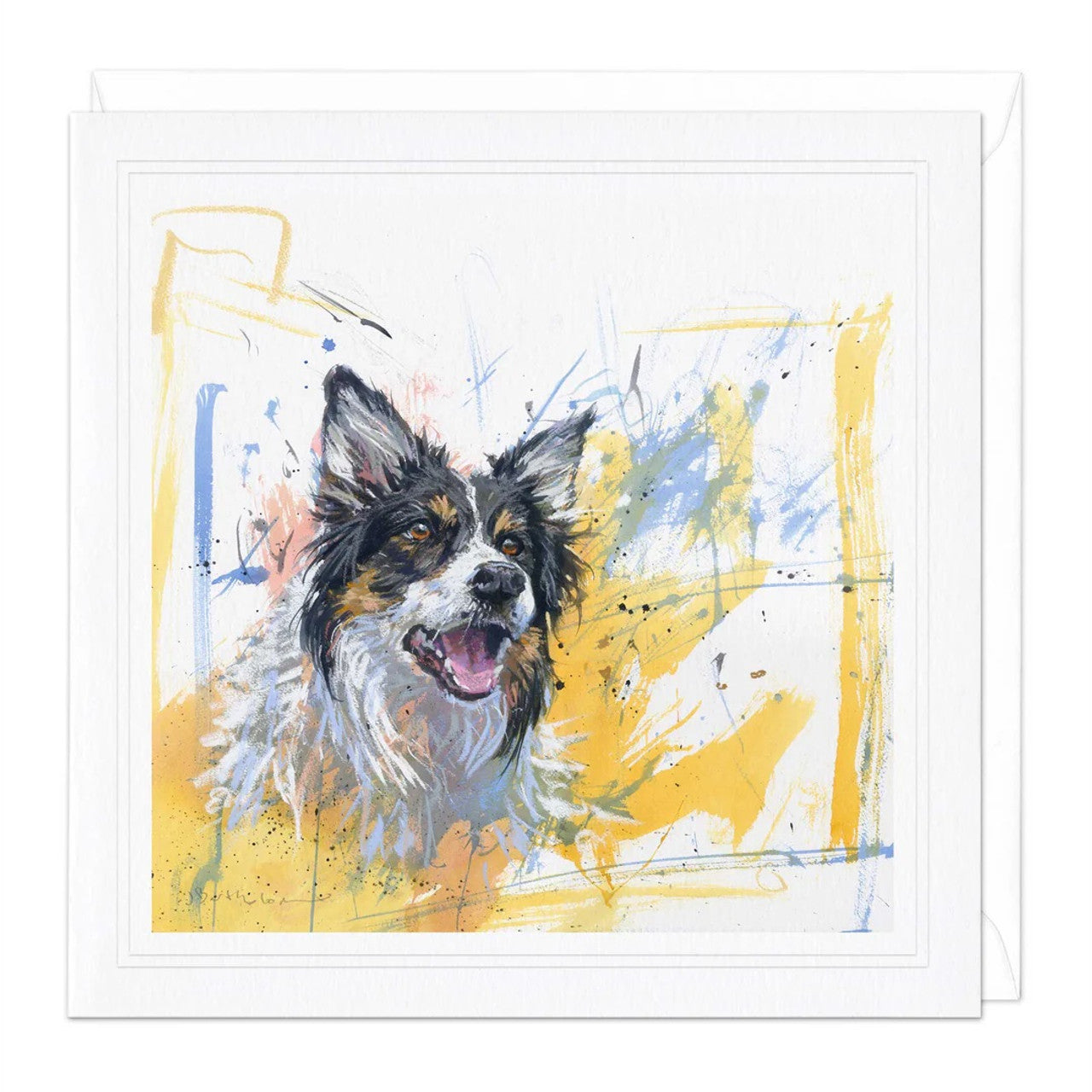 Whistlefish card TRI COLOUR COLLIE