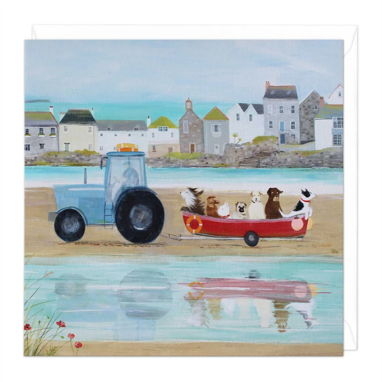 Whistlefish card DOGS BEACH RIDE