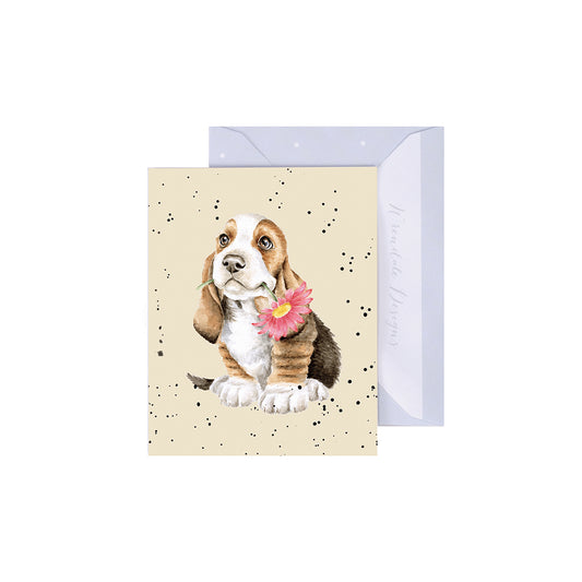 Wrendale Designs Mini card PUPPY Just For You