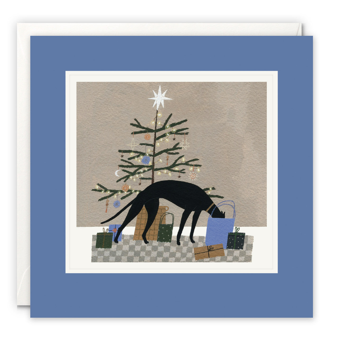 James Ellis Christmas card GREYHOUND gift bag