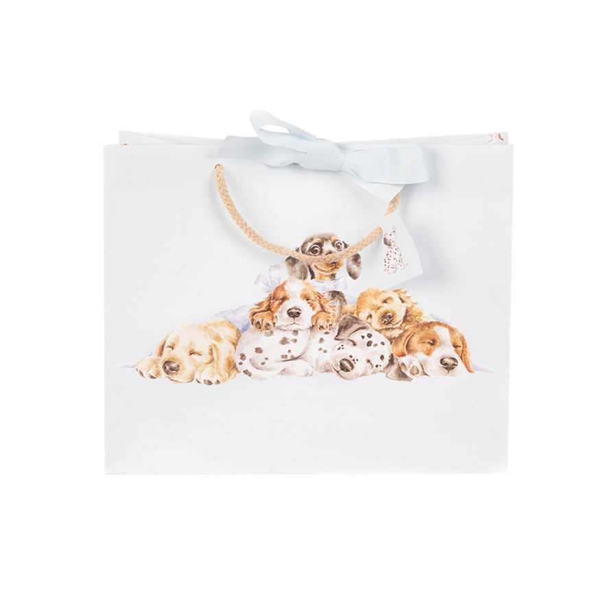 Wrendale Designs Little Wren Gift Bag BLUE DOGS