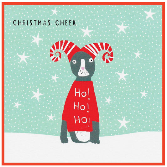 Cinnamon Aitch Christmas Card Margot Cat CHRISTMAS CHEER