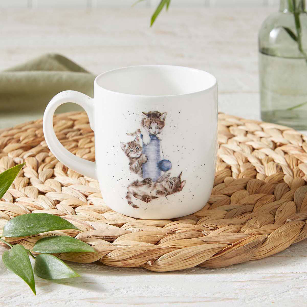 Wrendale Designs Mug CATS pink sofa