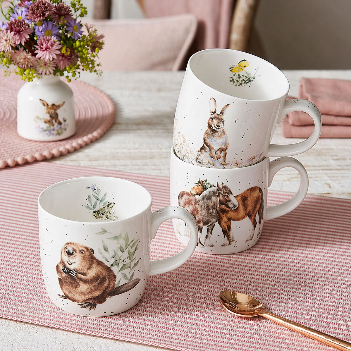 Wrendale Designs Mug CLYDESDALES two bay-coloured