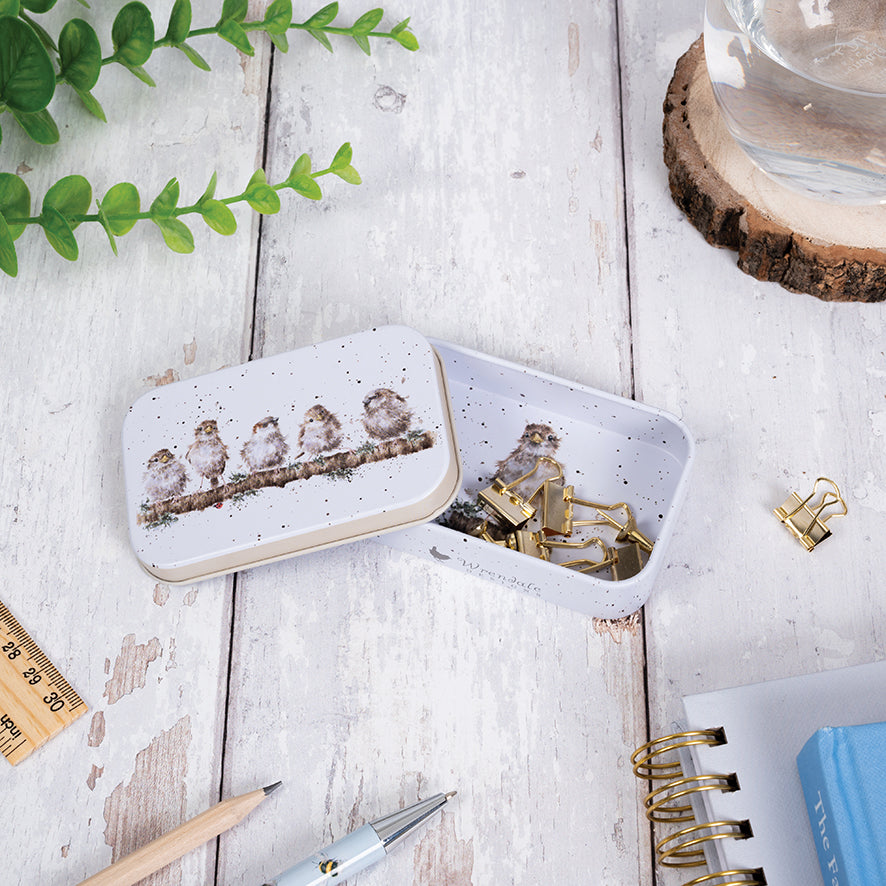 Wrendale Designs mini Keepsake Tin SPARROWS
