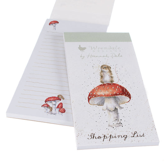 Wrendale Designs Shopping Pad magnetic MOUSE toadstool