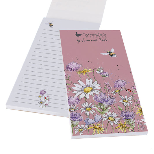 Wrendale Designs Shopping Pad magnetic BEE flowers ladybird