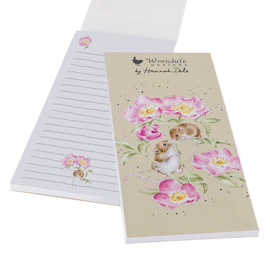 Wrendale Designs Shopping Pad magnetic MICE roses