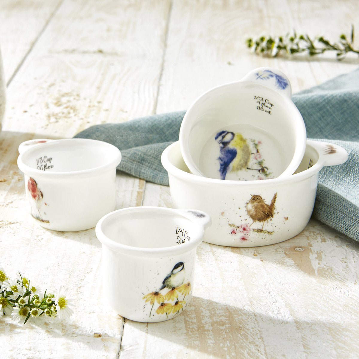 Wrendale Designs Measuring Cups BIRDIE NUM NUM