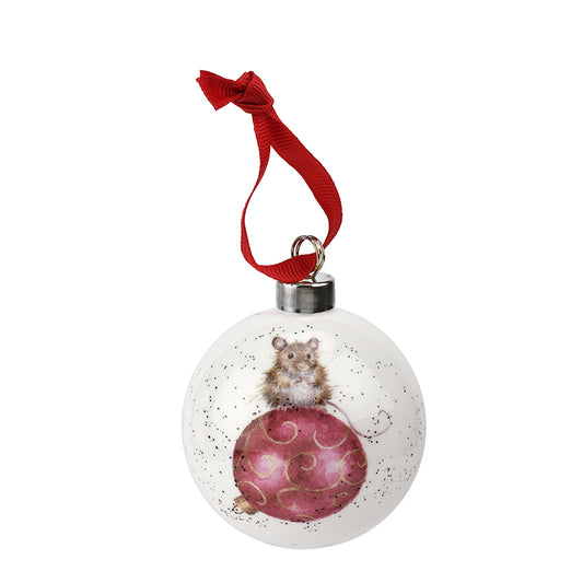 Wrendale Designs Christmas Bauble MOUSE