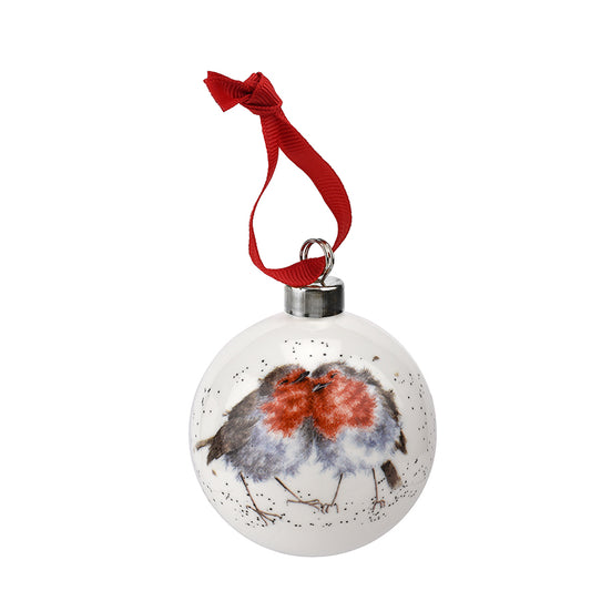 Wrendale Designs Christmas Bauble ROBINS