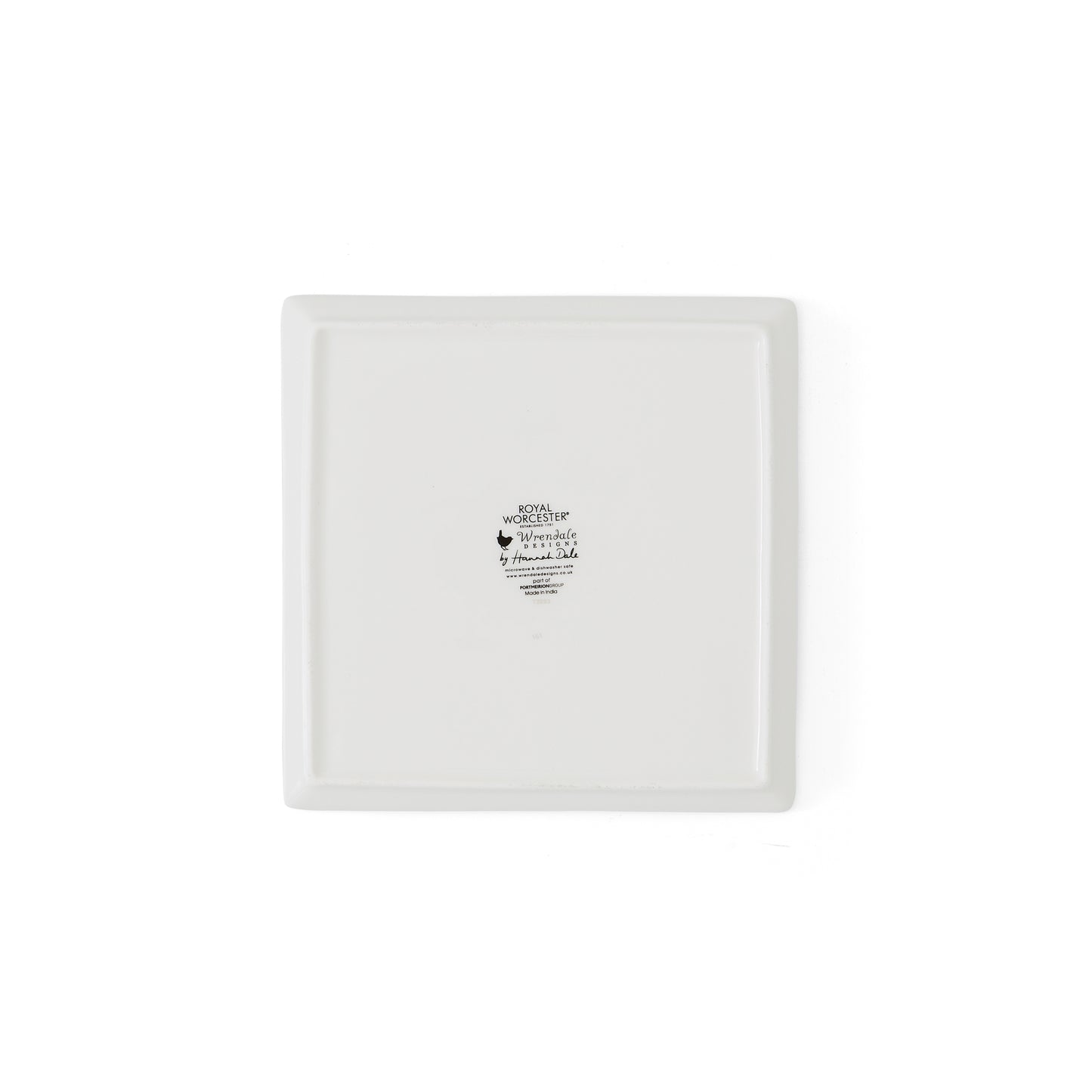 Wrendale Designs Christmas Plate Square SNOWMAN