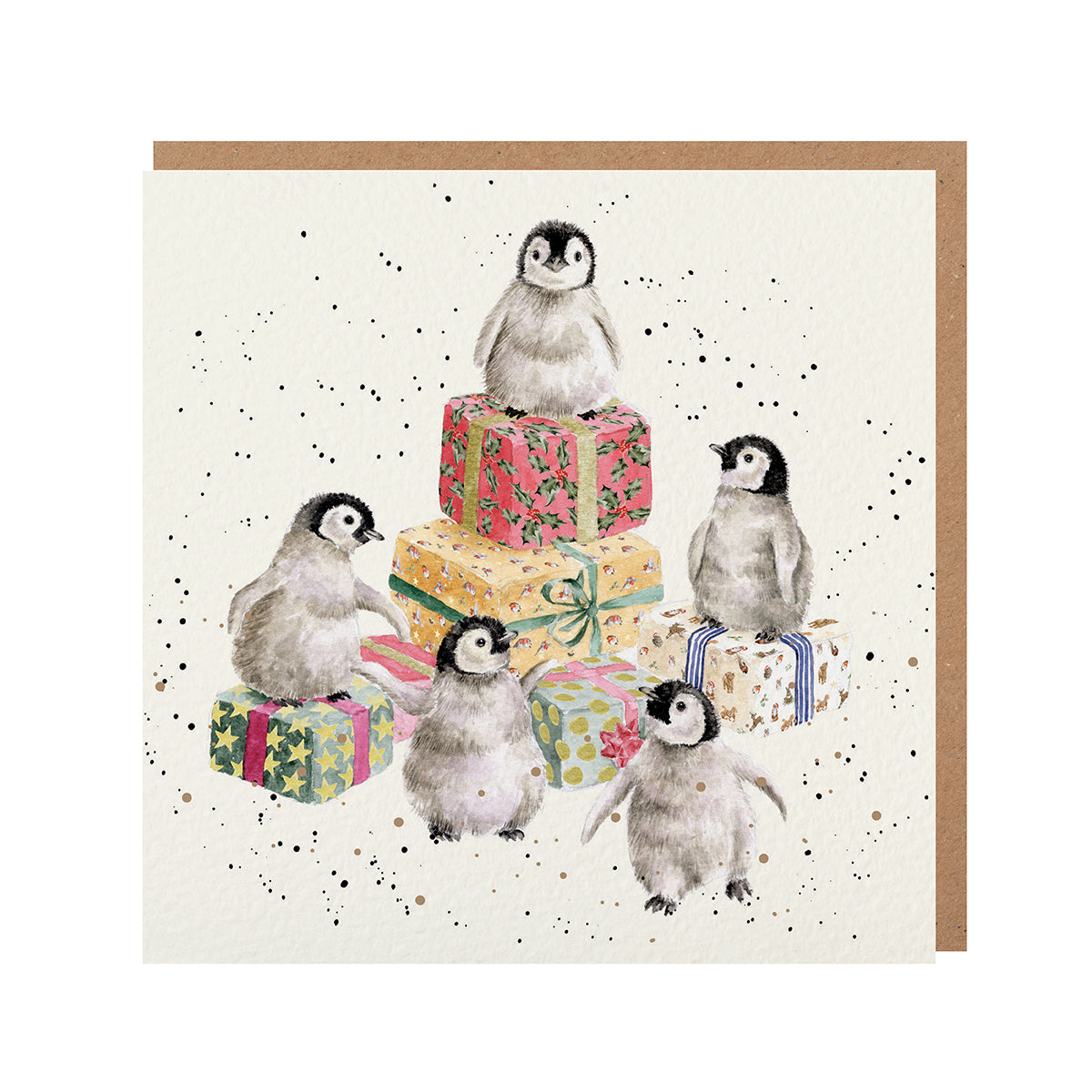 Wrendale Designs Christmas Card single PENGUINS gifts