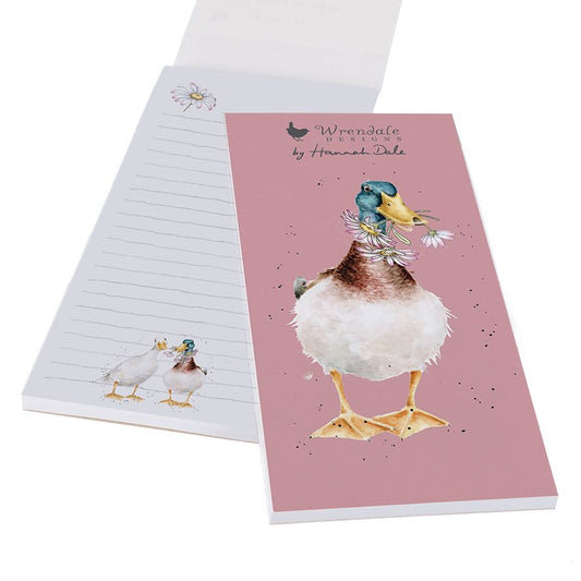 Wrendale Designs Shopping Pad magnetic DUCK flowers
