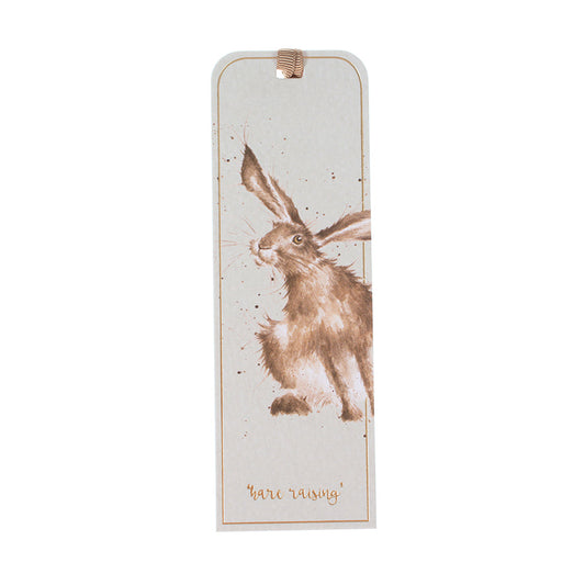 Wrendale Designs Bookmark featuring Hannah Dale's artwork of a Hare with one ear up, the other down