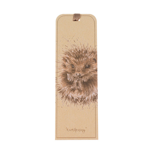 Wrendale Designs Bookmark featuring Hannah Dale's artwork of a Hedgehog waking up from hibernation
