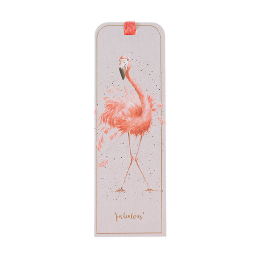 Wrendale Designs Bookmark featuring Hannah Dale's artwork of a Flamingo strutting her 'stuff'