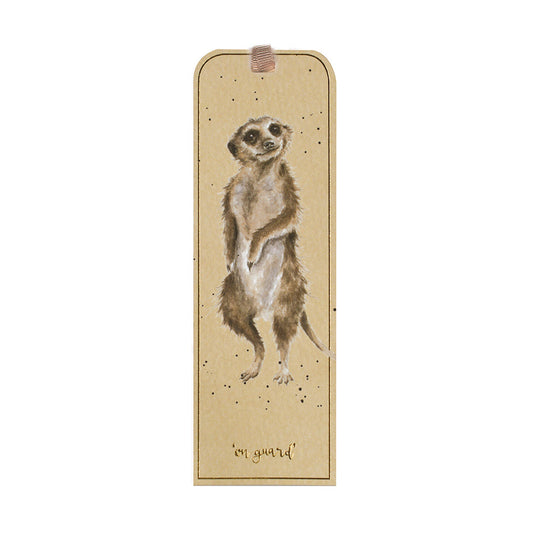 Wrendale Designs Bookmark featuring Hannah Dale's artwork of a Meerkat standing and on the lookout