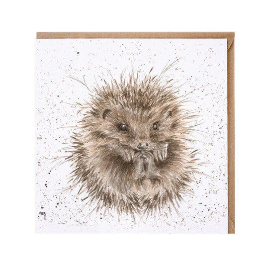 Wrendale Designs card Country Set AWAKENING hedgehog
