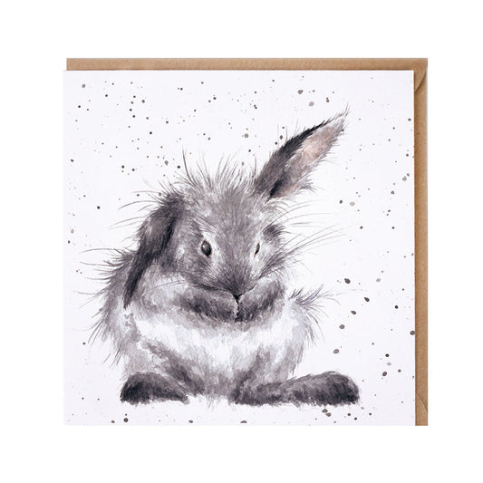 Wrendale Designs card Country Set BATHTIME rabbit