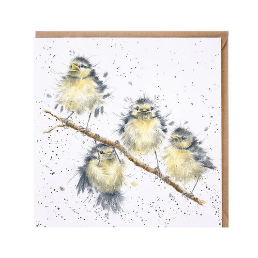 Wrendale Designs card Country Set HANGING OUT WITH FRIENDS great tits