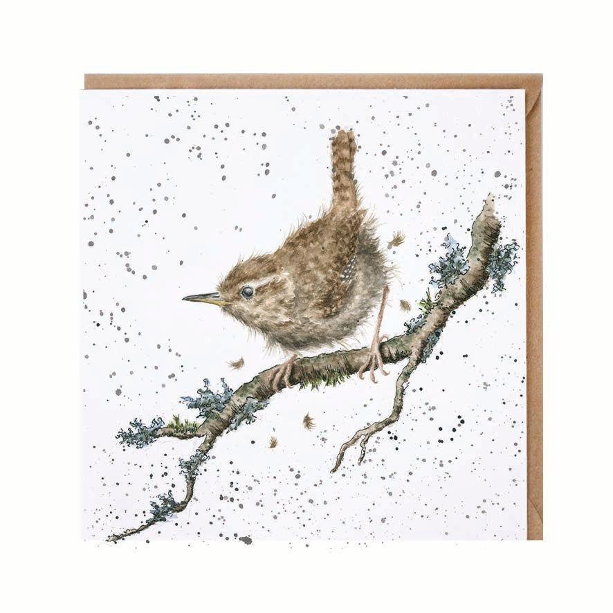 Wrendale Designs card Country Set THE KING OF BIRDS wren