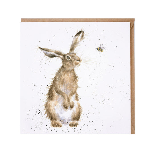 Wrendale Designs card Country Set THE HARE AND THE BEE hare bee
