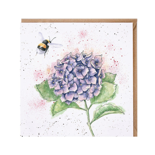 Wrendale Designs card Country Set THE BUSY BEE bee hydrangea