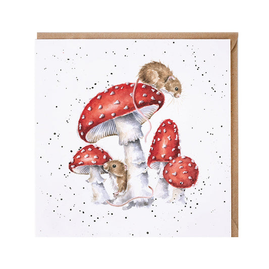 Wrendale Designs card Country Set THE FAIRY RING mice mushrooms