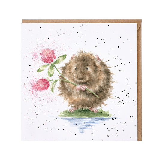 Wrendale Designs card Country Set BY THE RIVERSIDE water rat
