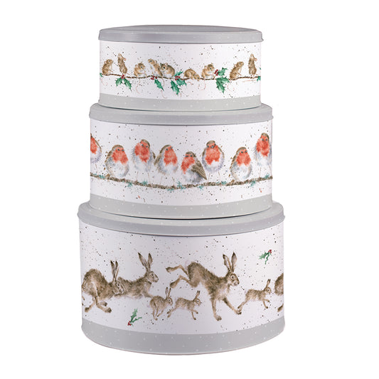 Wrendale Designs Christmas Cake Tins Nest-3