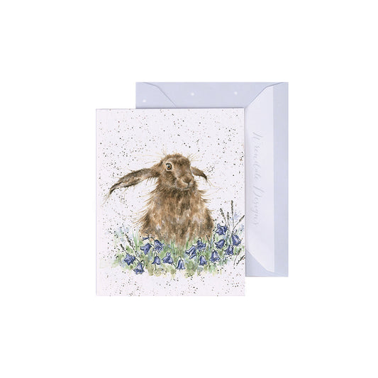 Wrendale Designs Mini card Hare BRIGHT EYES