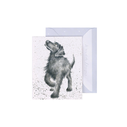 Wrendale Designs Mini card Dog WALKIES 