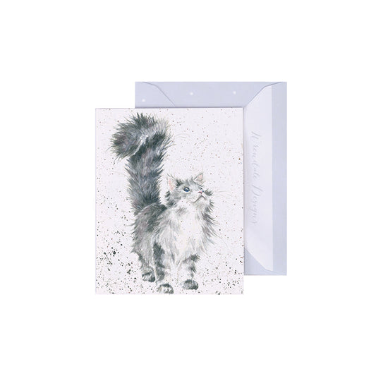 Wrendale Designs Mini card Cat LADY OF THE HOUSE  