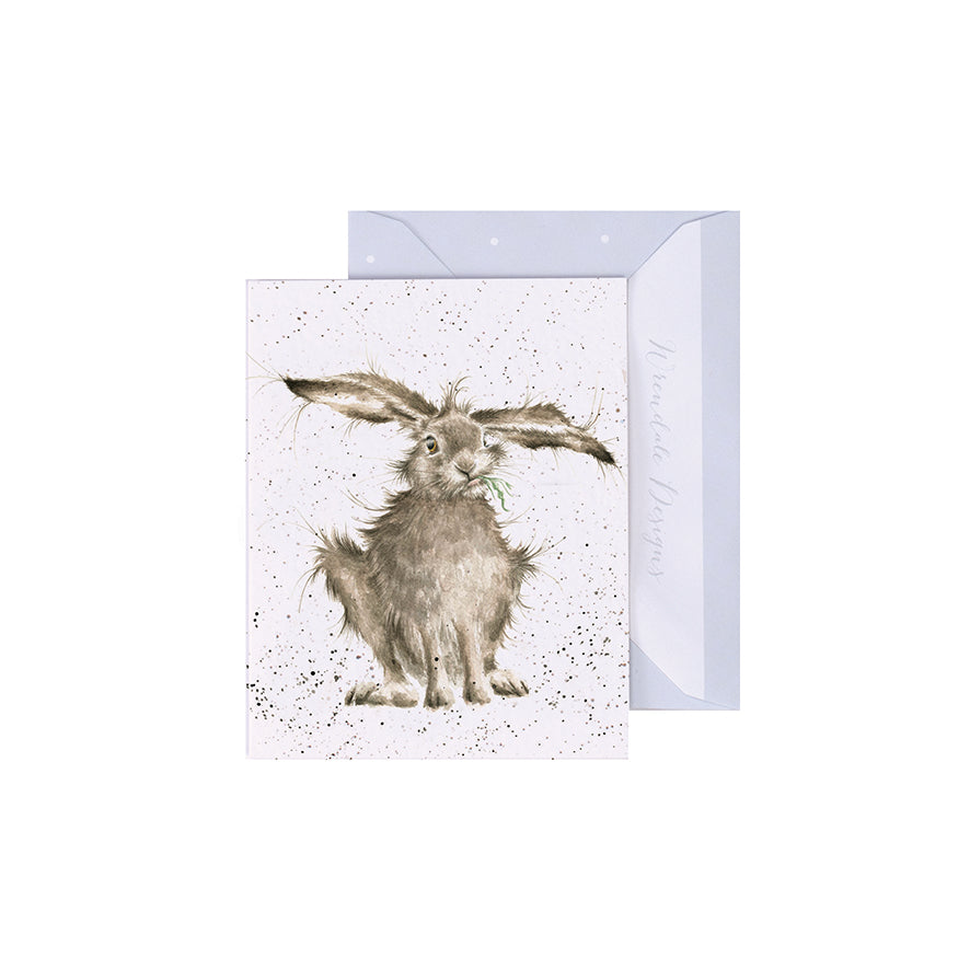 Wrendale Designs Mini card Hare HARE-BRAINED