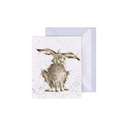 Wrendale Designs Mini card Hare HARE-BRAINED   