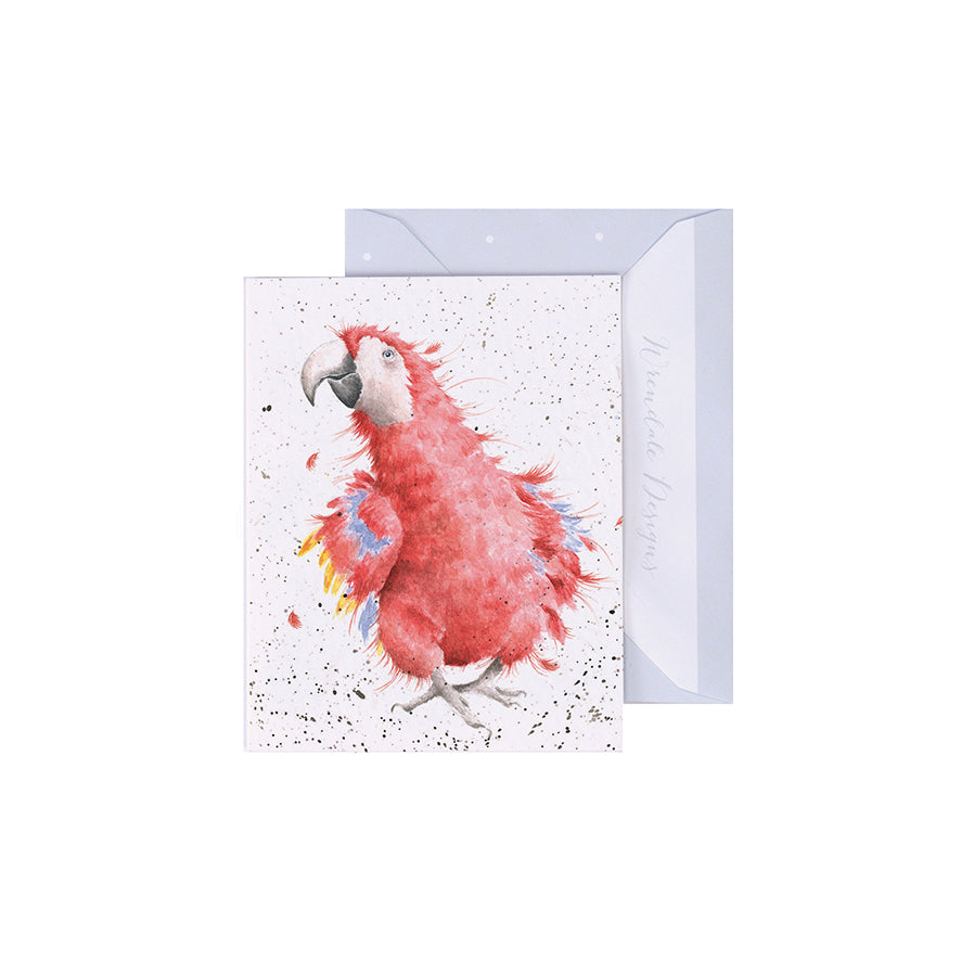Wrendale Designs Mini card Parrot PARROT ON PARADE