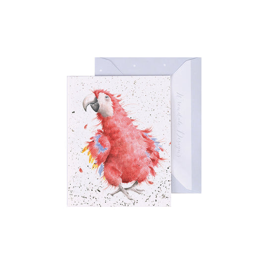 Wrendale Designs Mini card Parrot PARROT ON PARADE 