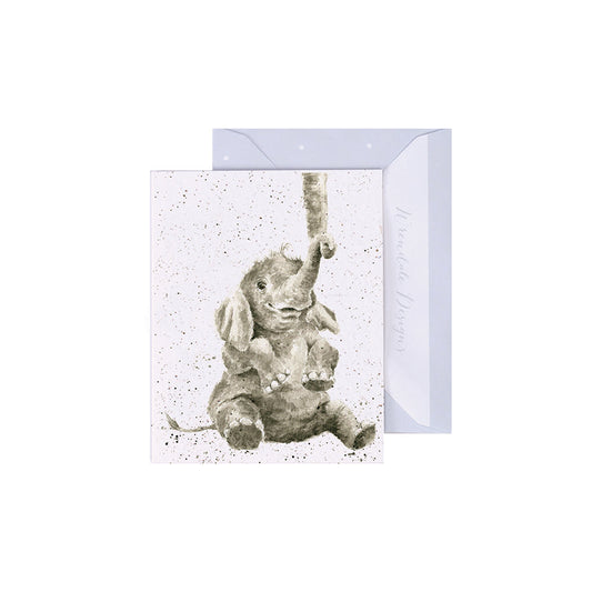 Wrendale Designs Mini card Elephant BABY 