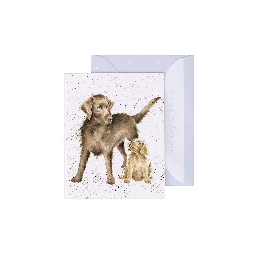 Wrendale Designs Mini card Dog PUPPY LOVE