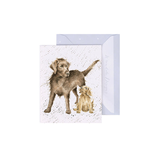 Wrendale Designs Mini card Dog PUPPY LOVE  