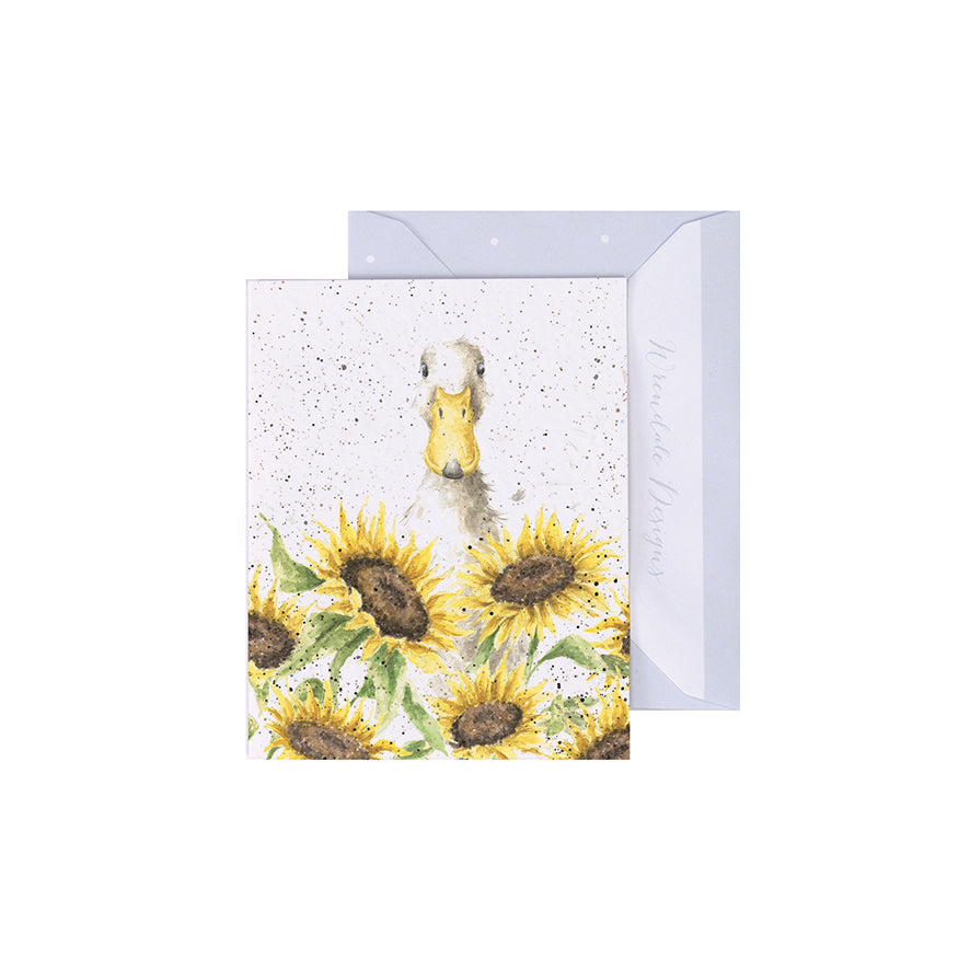 Wrendale Designs Mini card Duck SUNSHINE