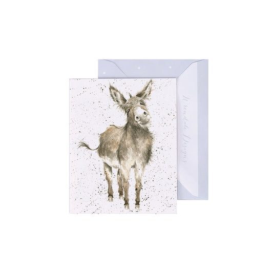 Wrendale Designs Mini card Donkey GENTLE JACK 