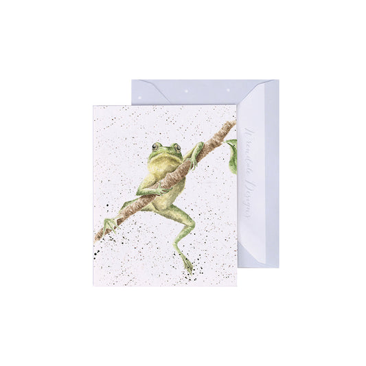 Wrendale Designs Mini card Frog HANDSOME PRINCE   
