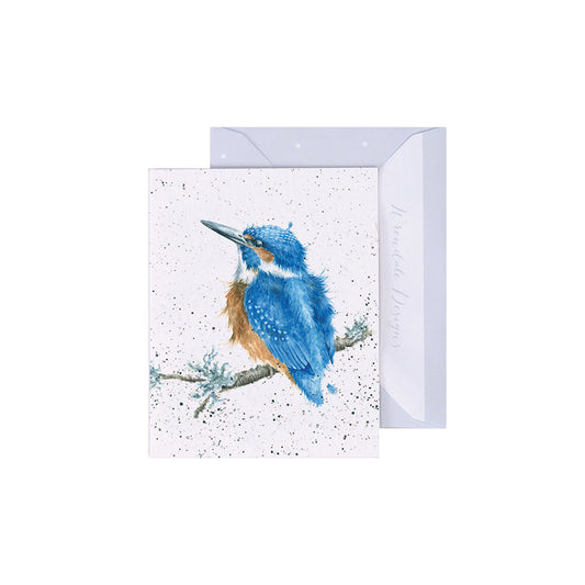 Wrendale Designs Mini card Bird KING OF THE RIVER  