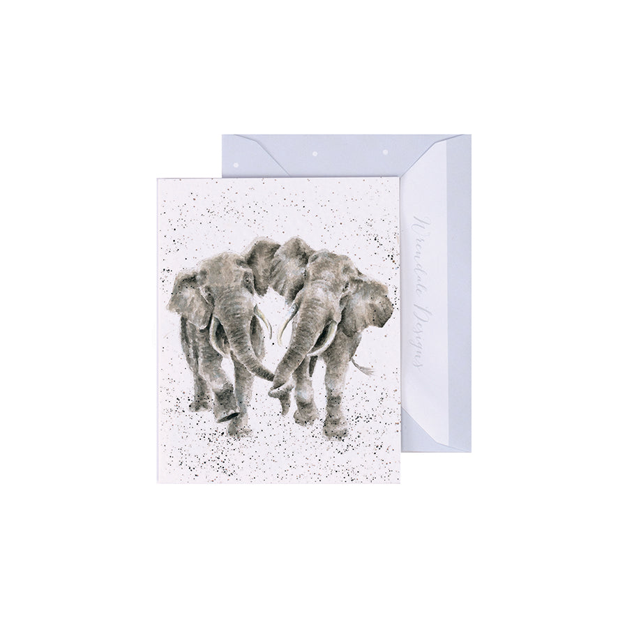 Wrendale Designs Mini card Elephants IRRELEPHANT