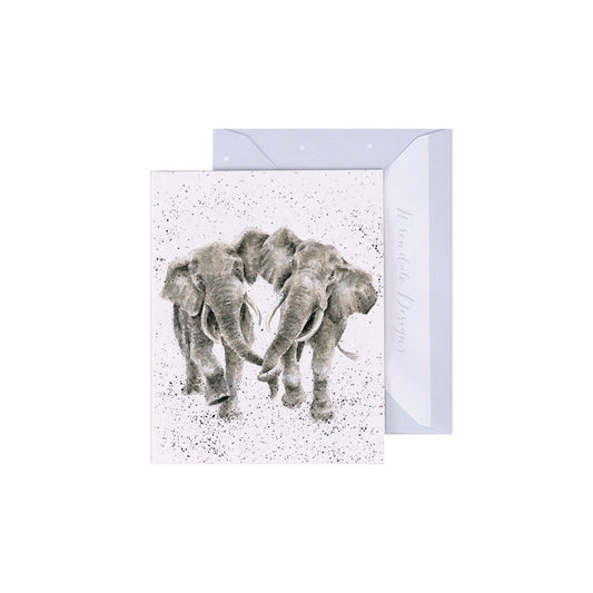Wrendale Designs Mini card Elephants IRRELEPHANT   